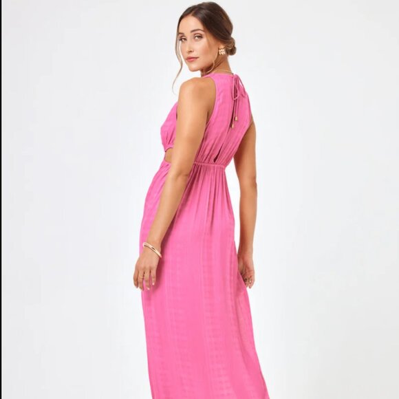 L*Space X Hannah Montazami Rafael Coverup Dress - NWT Pink - Picture 2 of 3